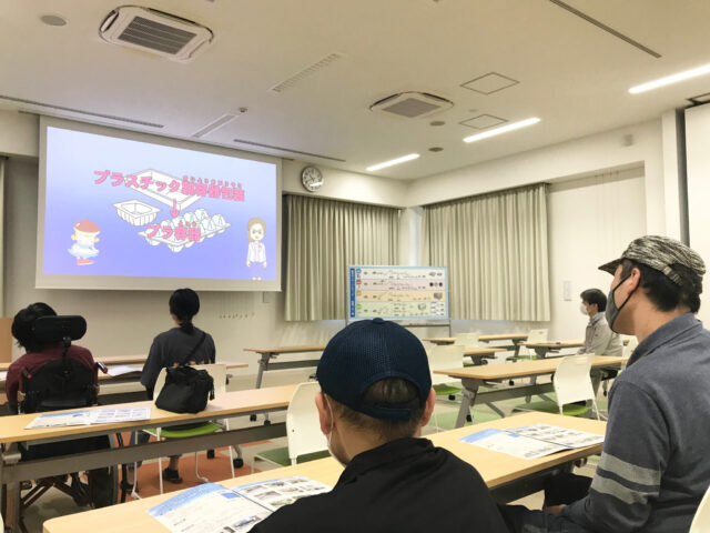 岐阜市リサイクルセンターで行ったいぶき福祉会の見学会